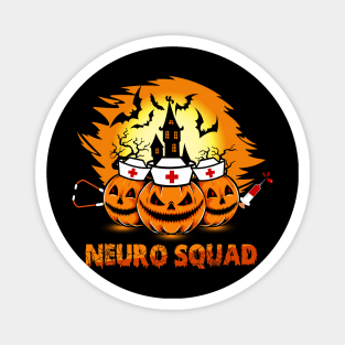 Funny Neuro Squad Halloween Pumpkin Halloween Magnet